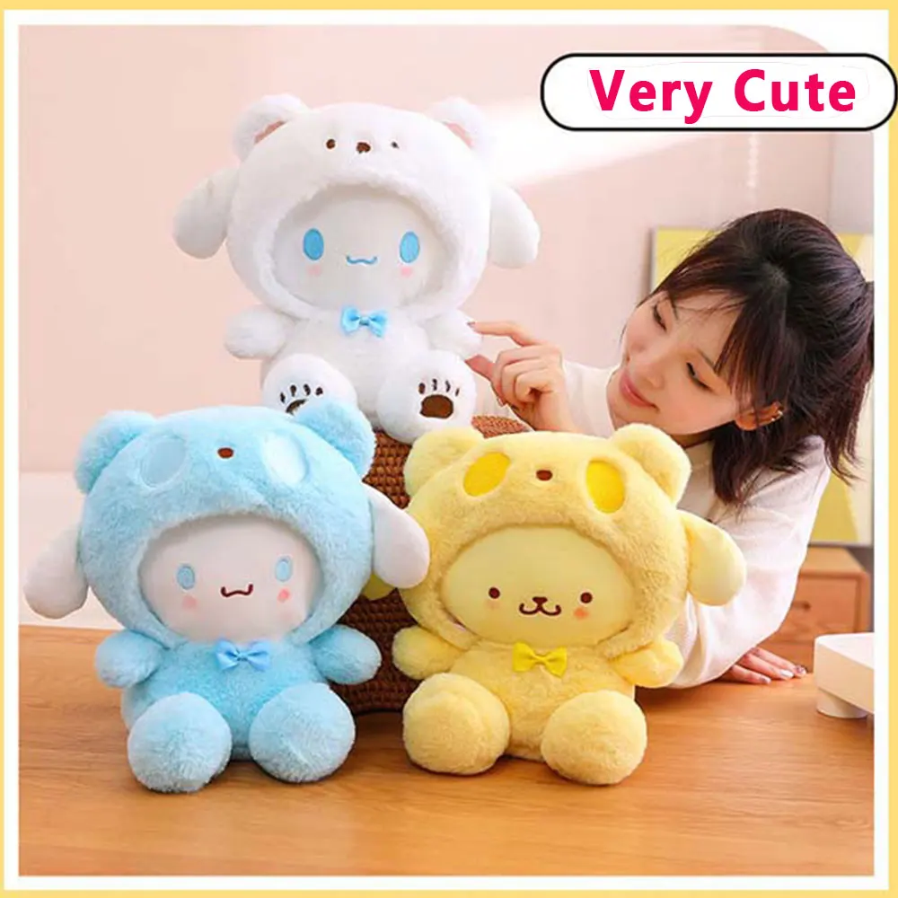 

25cm Anime Sanrio Plush Doll Toys Kawaii Hello Kitty Kuromi My Melody Cinnamoroll Cartoon Cute Plush Stuffed Toy Kids Gifts