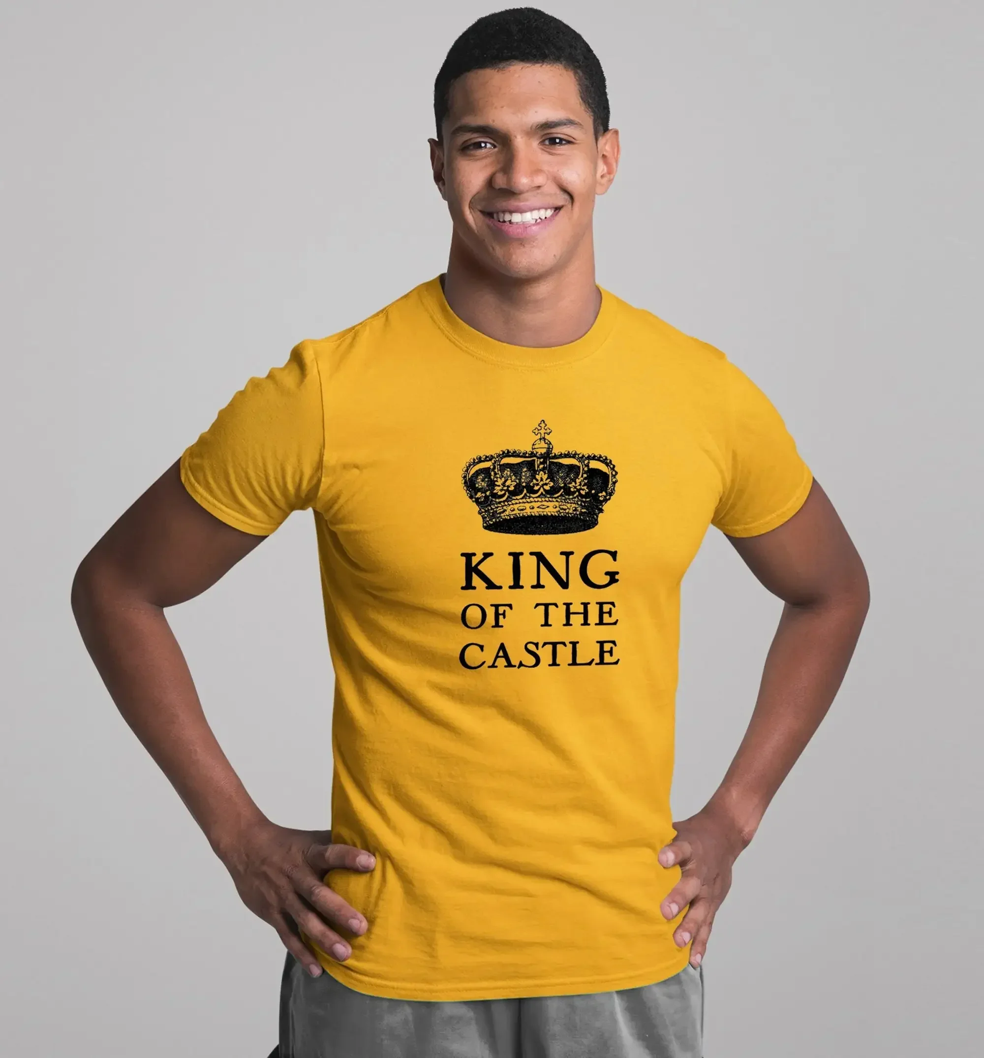King of the Castle Crown T Shirt Father's Day gift for him dad husband boyfriend royalty