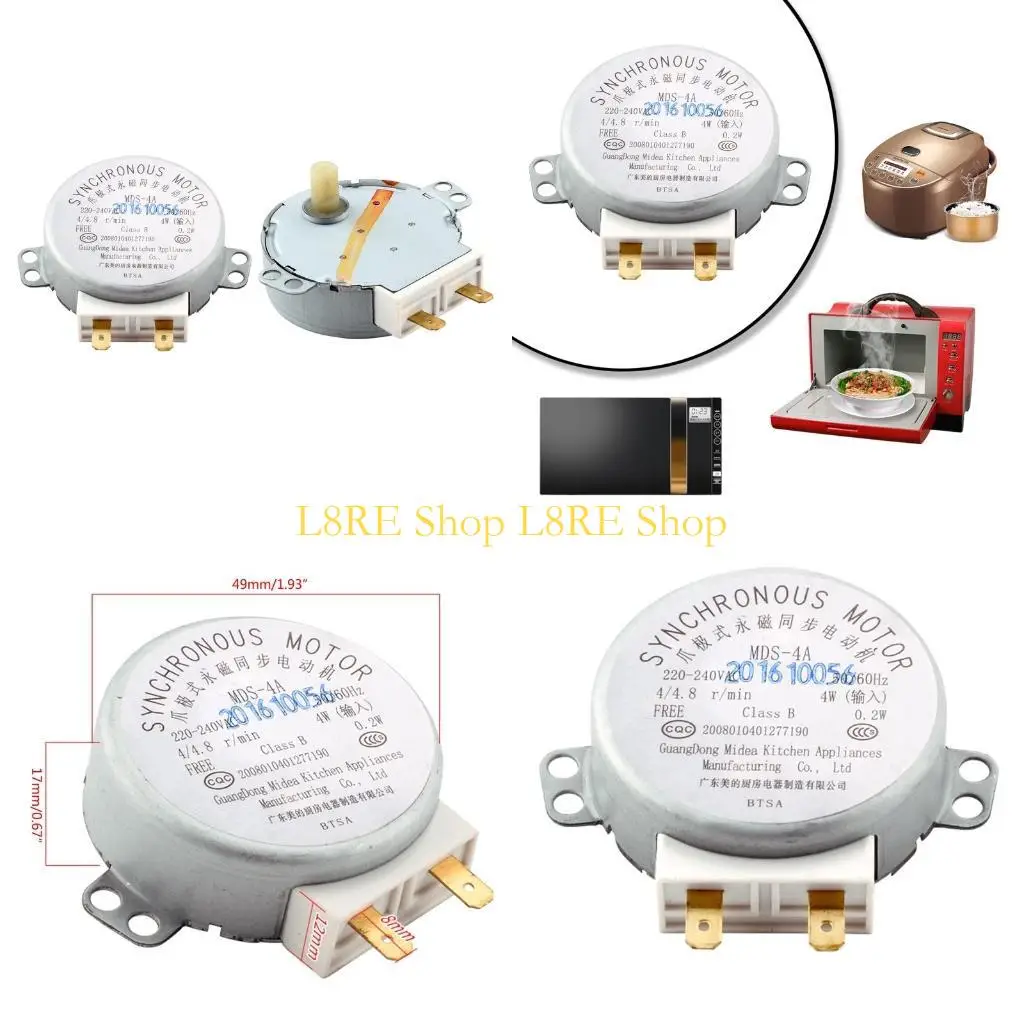 L8RE Microwave Motor Original مع محطتين دبابيس لميكروويف Midea