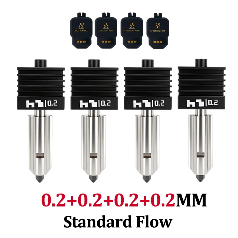 Für Bambu X2D P2S H2S Hotend – Bambu Lab Quick Swap Extruder, gehärteter Stahl Druckkopf, P2S Hotend Heizeinheit Ersatz
