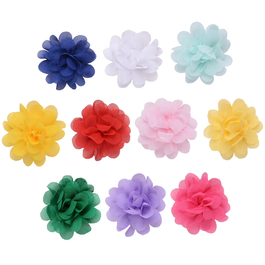 

10pcs Flower Clips For Baby Girls Toddler Kids Comfortable Skin-Friendly Hair Barrettes Party Wedding Christmas Gift Flower