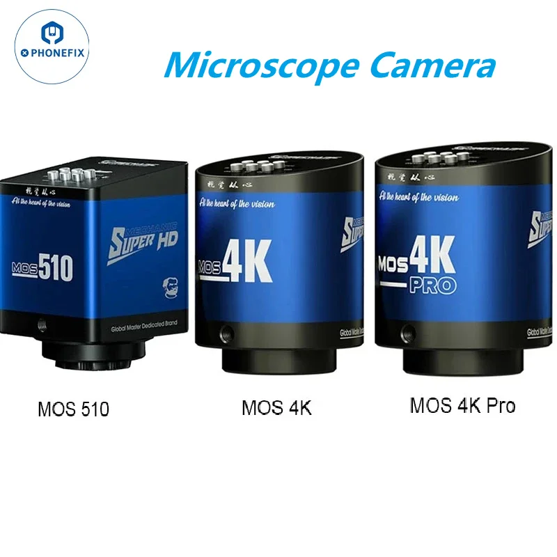 Mechanik MOS4K Pro przemysłowa kamera z mikroskopem HD 4K wideo trójokularowa kamera z mikroskopem do naprawy elektroniki PCB lutowanie