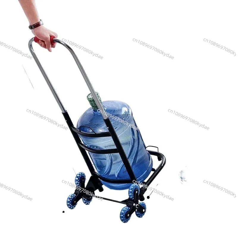 2025 New Arrival Foldable Small Pull Cart Silent Shopping Trolley with Storage Bucket