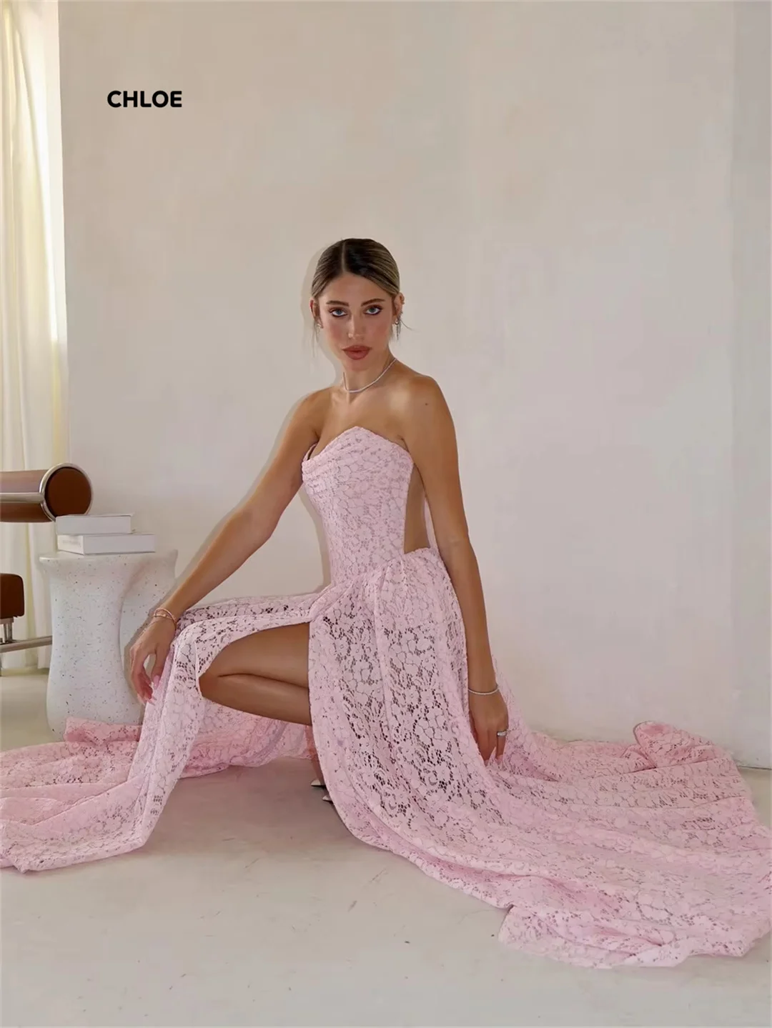 맞춤 제작된 고급 파티 드레스 여성용 2025 라인 A 여성 우아한 드레스 특별한 날을 위한 오프숄더 민소매 프로무