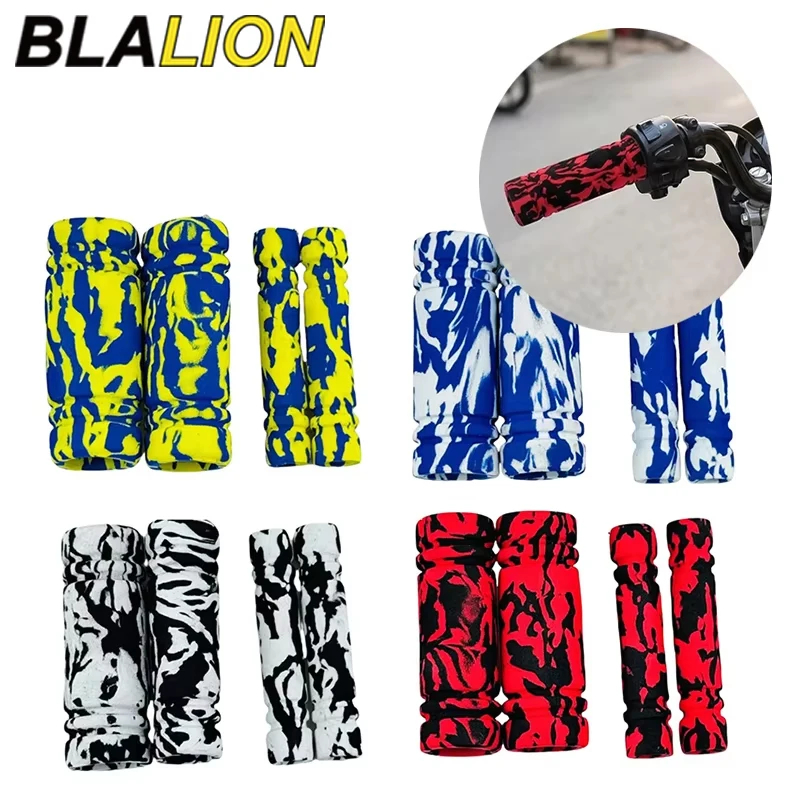 

BLALION 4Pcs Motorcycle Anti Vibration Handle Covers Bar Anti-Slip Foam Comfort Slip Over Grips Universal Motorcycle Bar Grip