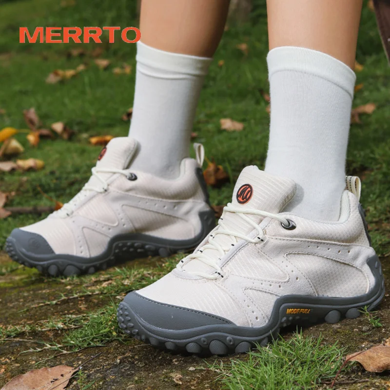 

MERRTO Mountain Men's Hiking Shoes Outdoor Sneakers Sport Women Trekking Breathable Mesh Climbing Walking Shoes Ankle Boots