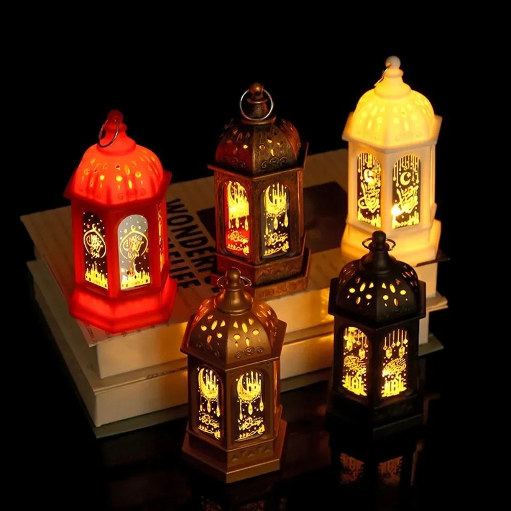 2025 Ramadan Lamp Decor EID Mubarak Lantern Castle Lights Pendant Eid Al Adha Home Decoration Islamic Muslim Party Supplies