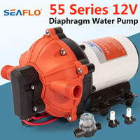 SEAFLO 55 Series Diaphragm Water Pump 12 Volts 5.0GPM 60PSI Self-priming Pump DC Electric Yacht Boat RV Water Pump Booster Pump