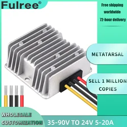 Fulree® 36V 48V 54V 60V 72V to 24V 5A 10A 15A 20A DC DC Step Down Voltage Buck Converter Regulator 36 48 60 72 Volt to 24 Volt