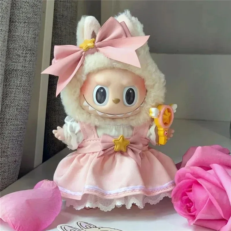 15 17cm For Labubu Doll Wakaii Japan Magic Girl Outfit Clothing Cardcaptor Sakura Style Princess Dress Skirt Clothes Accessories