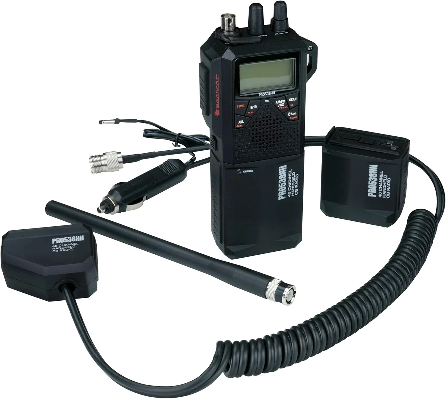 CB Radio with New FM Mode, Full 40 Channels, NOAA Weather Alerts, and Selectable 4-Watts HI/1-Watt Low Output Power.