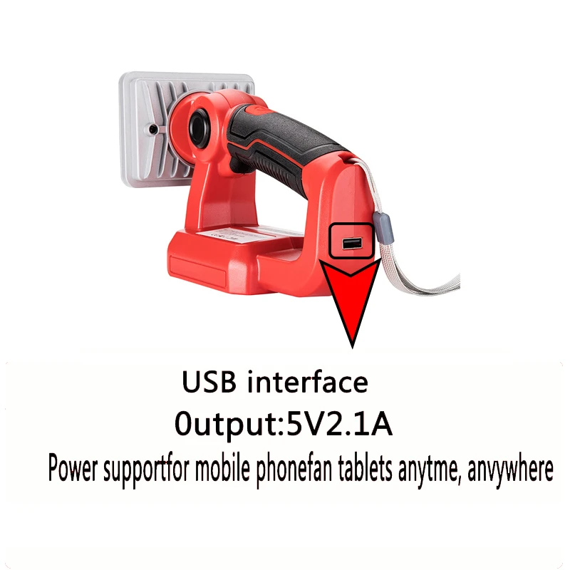 ミルウォーキーツールに使用されるLEDライト、3インチ、屋外および屋内ライト、18vリチウムイオンバッテリー、48-11-1828、48-11-1840