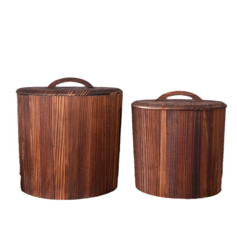 

Solid wood rice barrel rice tank, rice storage box for household use