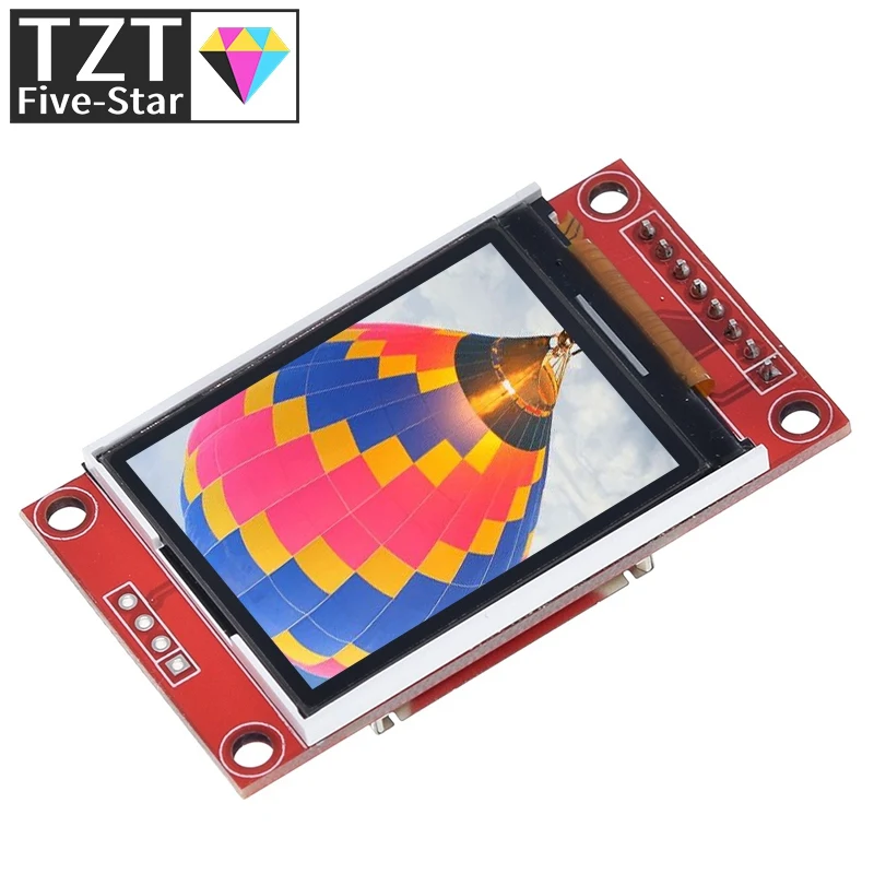 Imagem -03 - Tzt 1.8 Polegadas Tft Lcd Módulo de Tela Lcd Spi Serial 51 Drivers io Driver Tft Resolução 128*160 para Arduino