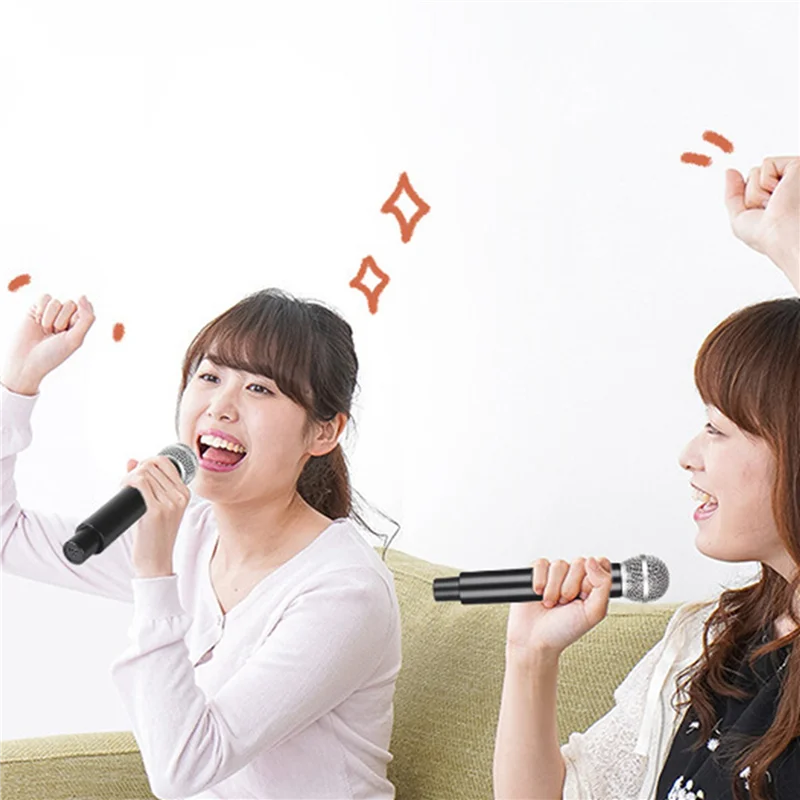 

3X беспроводной микрофон, профессиональная UHF-запись, караоке, портативная 1-канальная литиевая батарея-Y47A