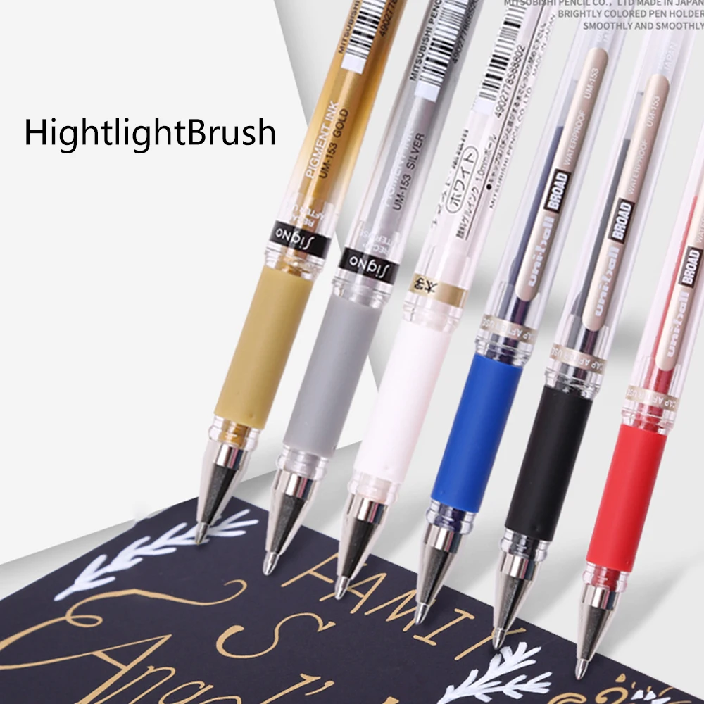 Uni Ball Signo جل Pen, UM-153, 0.1 مللي متر, تجفيف سريع, رسم فني, رسم يدوي, قلم تحديد, لوازم فنية, قرطاسية مدرسية, 1 قطعة