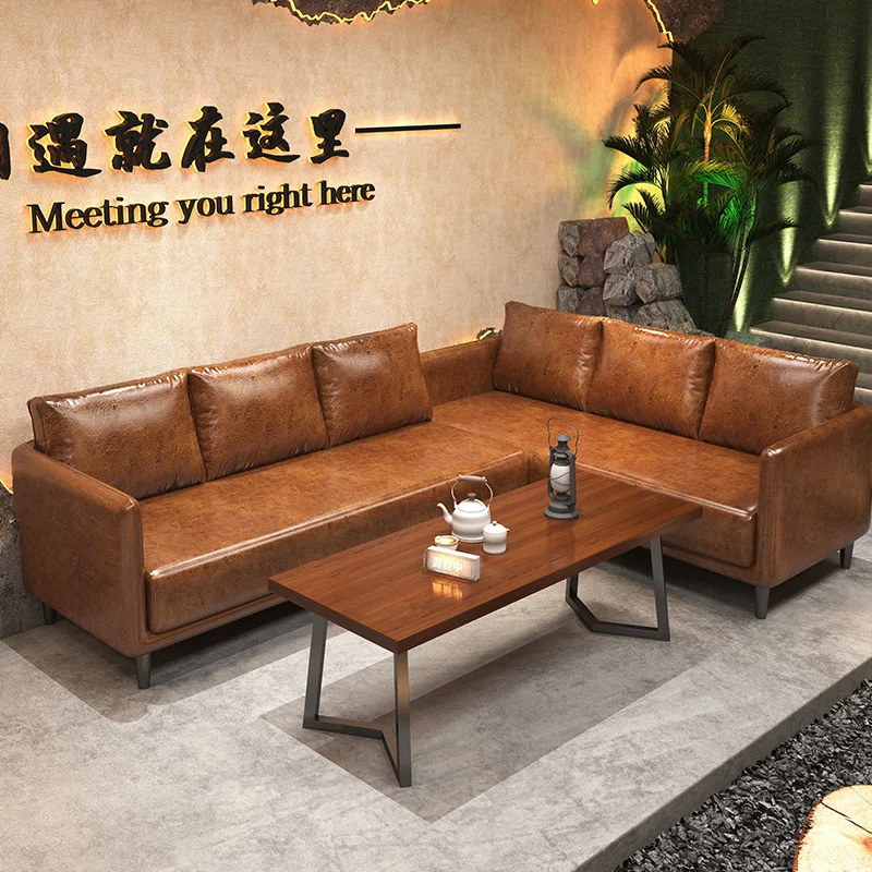 Camping style bar solid wood tables and chairs, clear bar industrial style, booth sofa, barbecue shop, cafe, bistro sofa