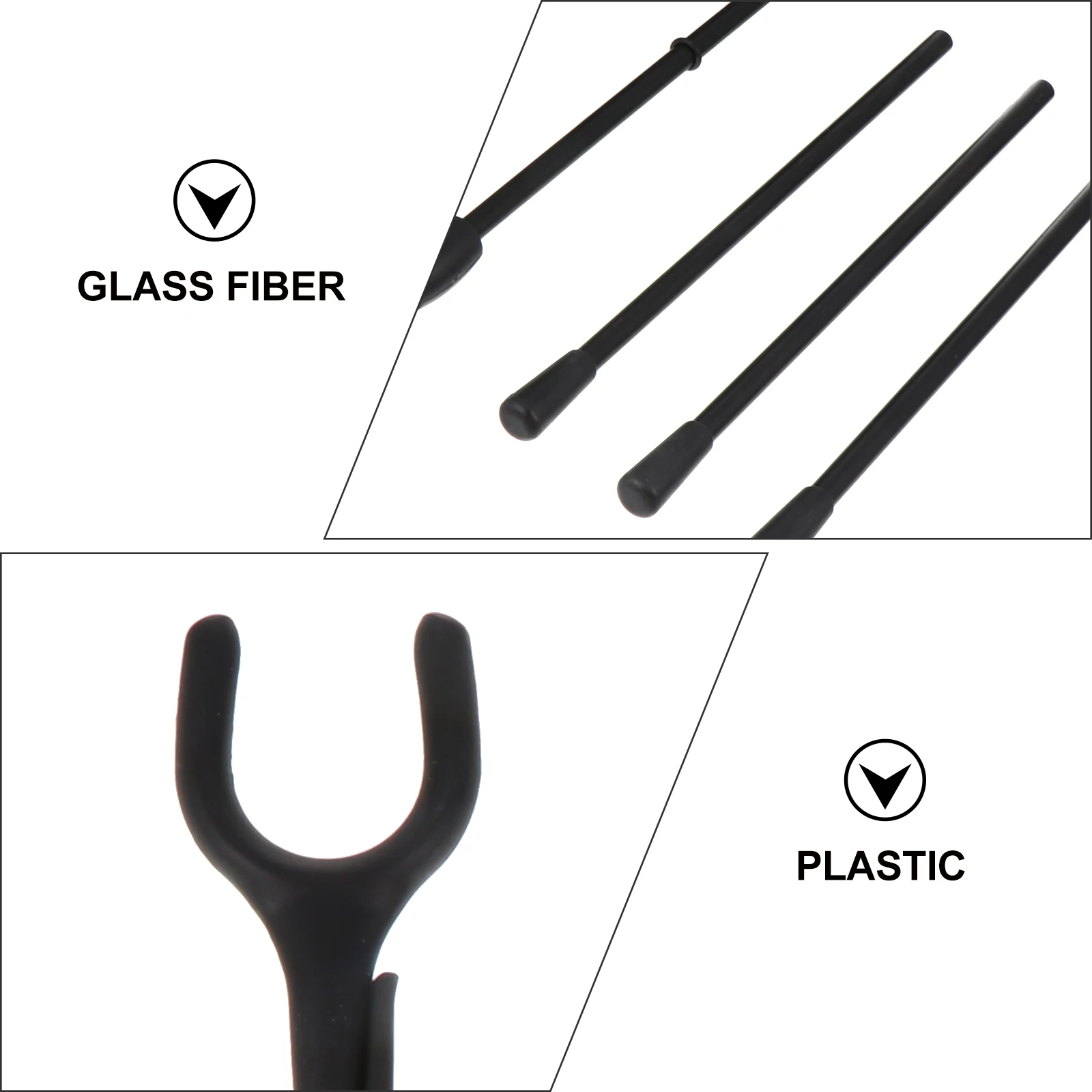Children's Portable Stand Recurve Bracket Foldable Removable Tripod Plastic Glass Fiber Folding Design