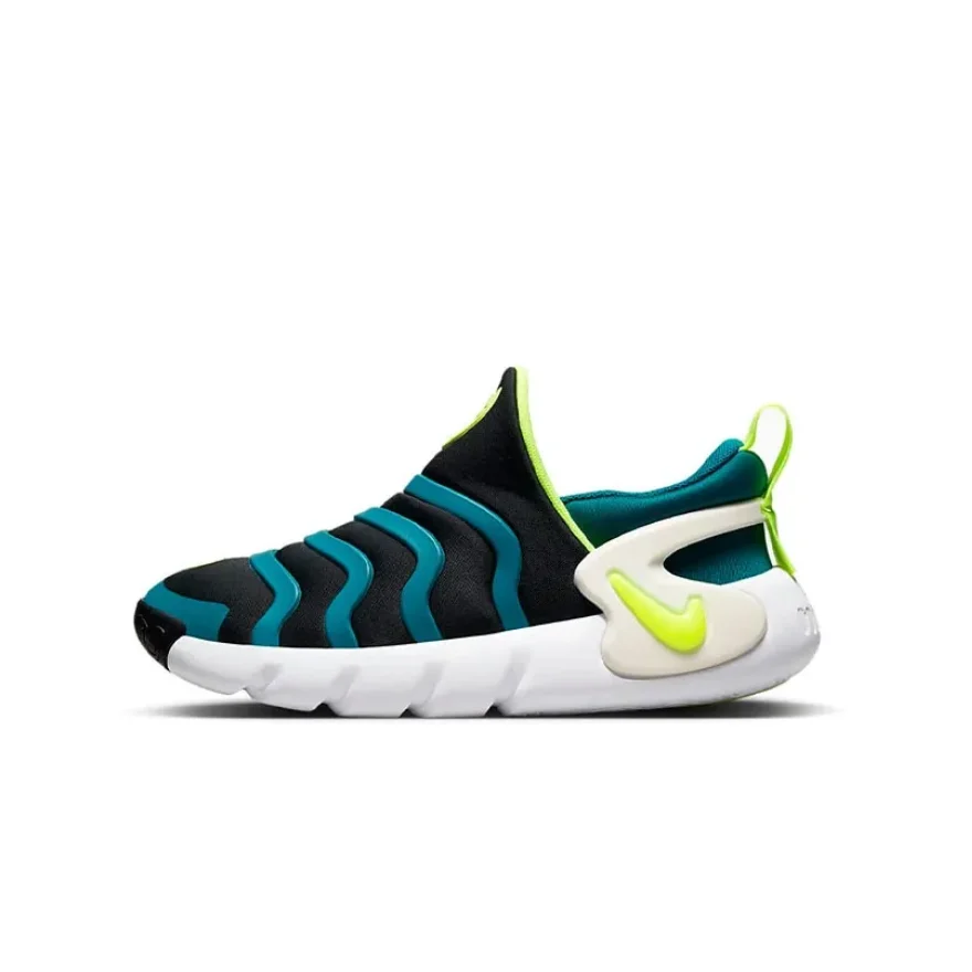 Nike Dynamo Go Comfortable Non-Slip Kidsren's Casual Shoes Black and Green for Small and Medium-Sized Kidsren