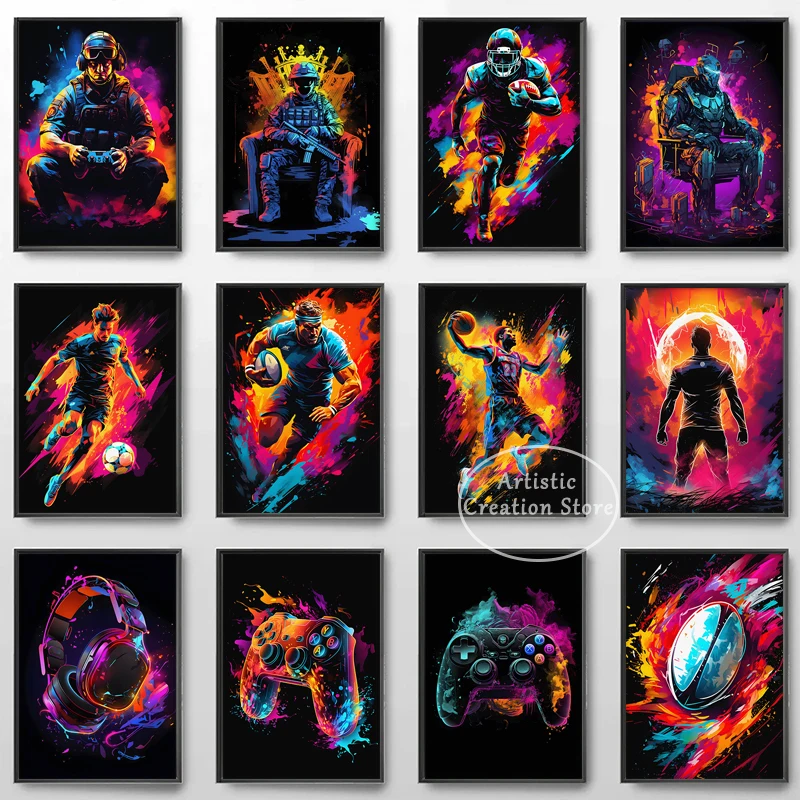 Modern Gaming Wall … - image