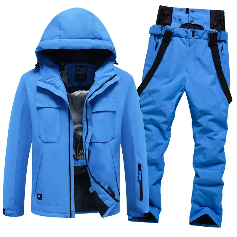 

Ski suit for women and men windproof warm and cold resistant thickened single and double board skiing equipment New fashion