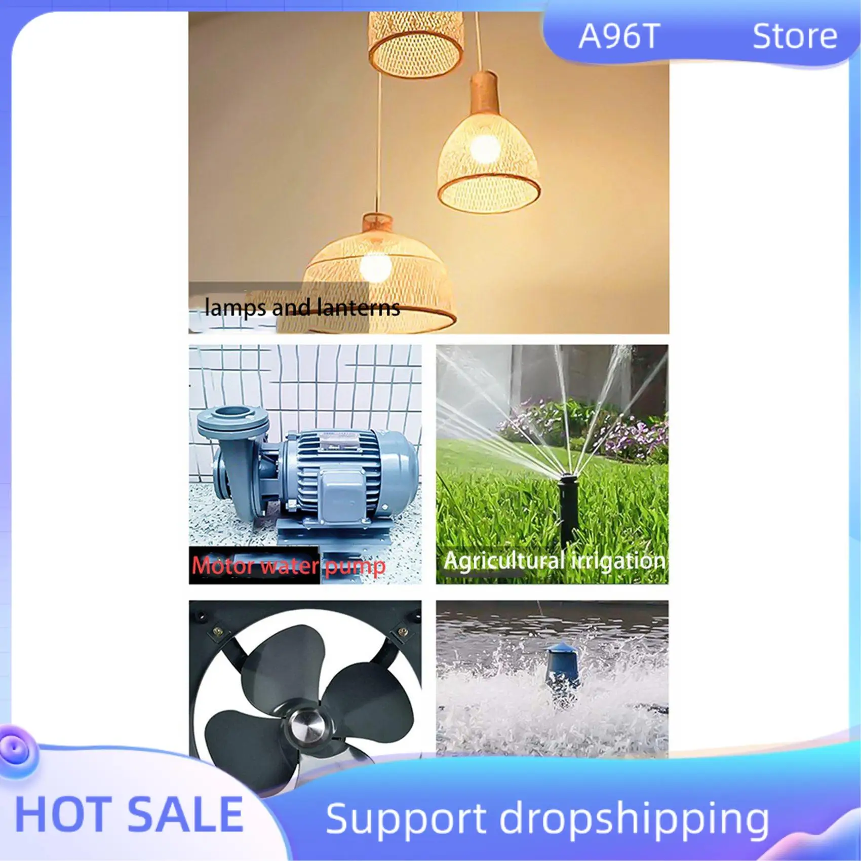 

A96T 6X 433Mhz 220V Water Pump Remote Control Switch 1Ch 30A Receiver Module ON/OFF Wireless RF Transmitter For Light LED