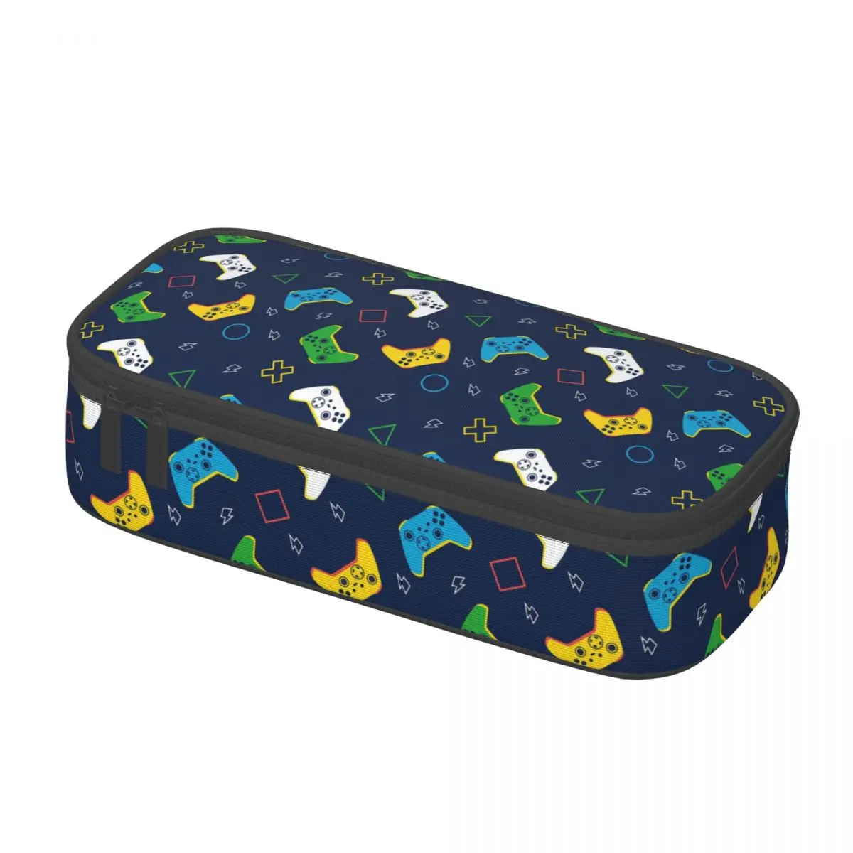Cartoon Game Console Pattern Pencil Case Pen Holder Bag Girls Boys Big Capacity Office Gifts Pencil Box