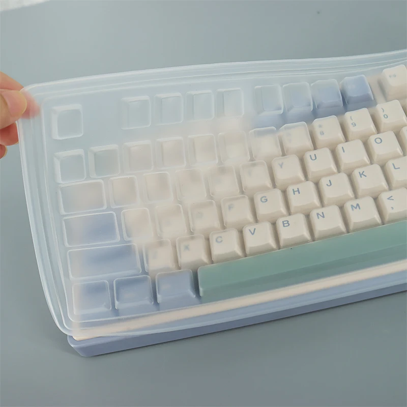 Para Aula F75 cubierta de teclado de silicona Protector película de piel TPU Teclado mecánico para jugar transparente impermeable