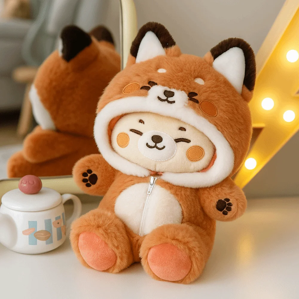 Cute Outfit 20cm Baby Clothes Fox Bunny Doll Clothes Dolls Accessories Doll Costume