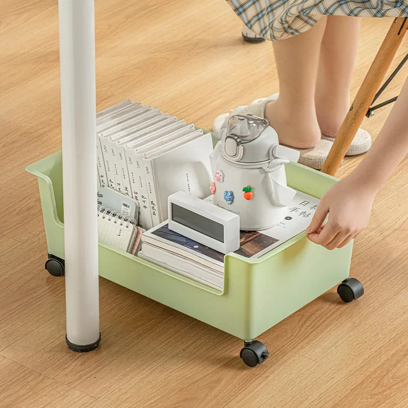 

Document Organizer, Simple Practical Storage Boxes, Multifunctional Desk Organizer, Mobile Pulley Book Holder, U Type 123