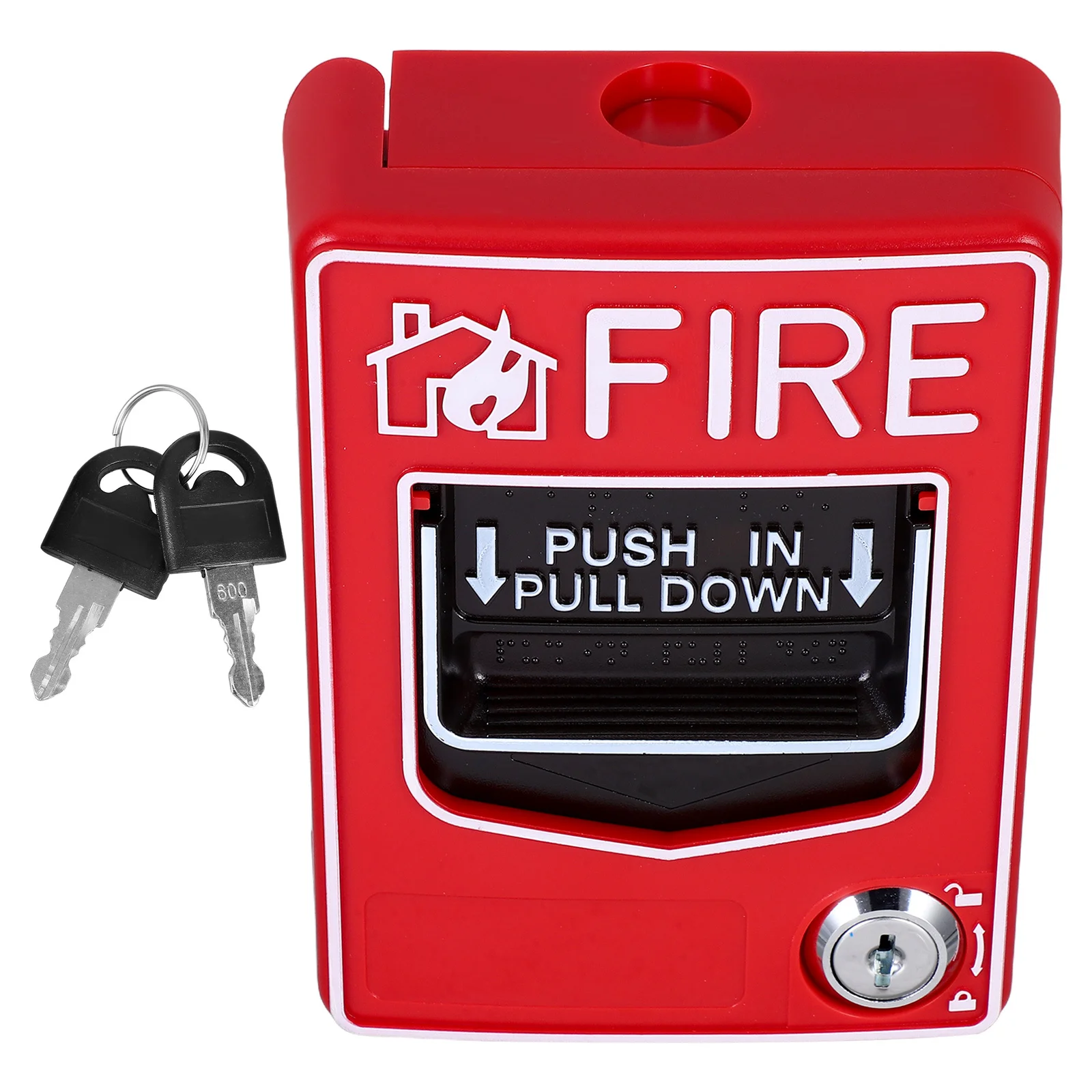 Manual Reset Fire Alarm Button Emergency Stop Switch Durable and Reliable for Residential Commercial Industrial Safety Easy to