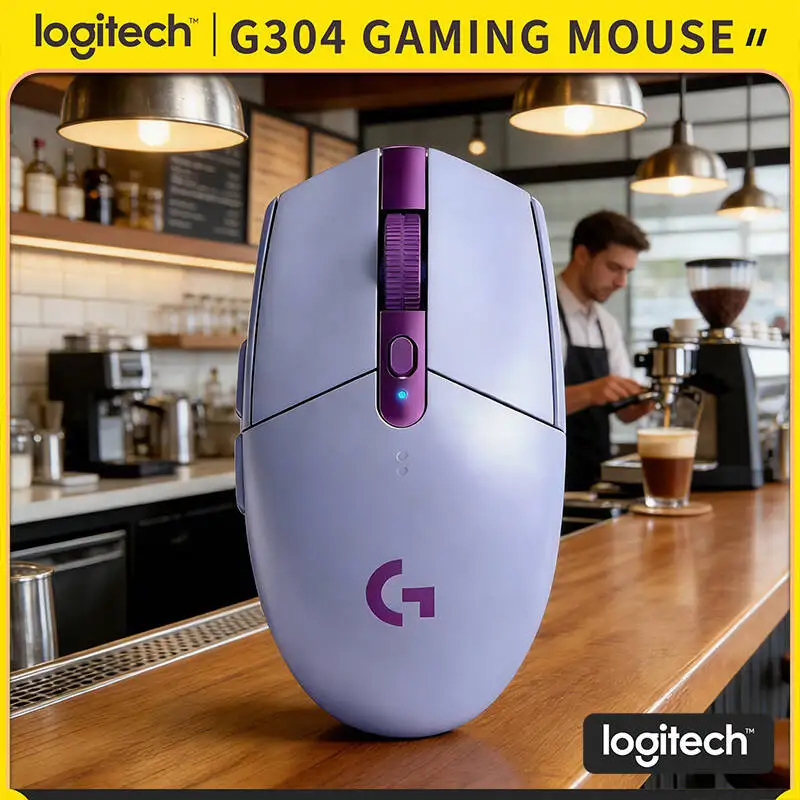 

Беспроводная мышь Logitech G304 с сенсором HERO 12000 DPI, LIGHTSPEED, 1 мс, 9 месяцев автономной работы, откликающиеся кнопки, для ПК, ноутбуков, геймеров