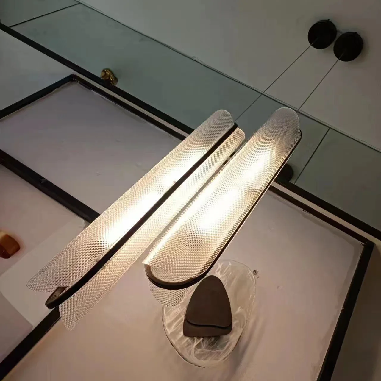 Minimalist Acrylic LED Pendant Lights Modern Cord Adjustable Chandeliers for Kitchen Island Dining Table Bedside Home Decor