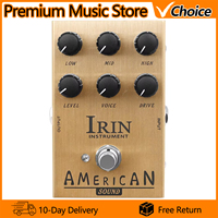 IRIN AN-34 American Effect Sound AMP Simulator Pedal of FD 57 Deluxe Amplifier from Clean to Overdrive Sound for Guitar Parts