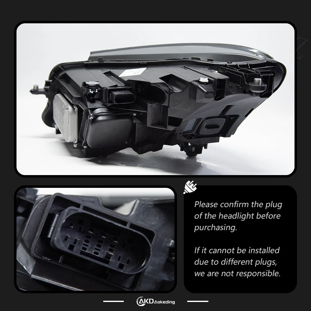 Head Lamp For Car BENZ W222 2014-2019 W223 Headlights Fog Lights Day Running Light DRL H7 LED Bi Xenon Bulb Car Accessory