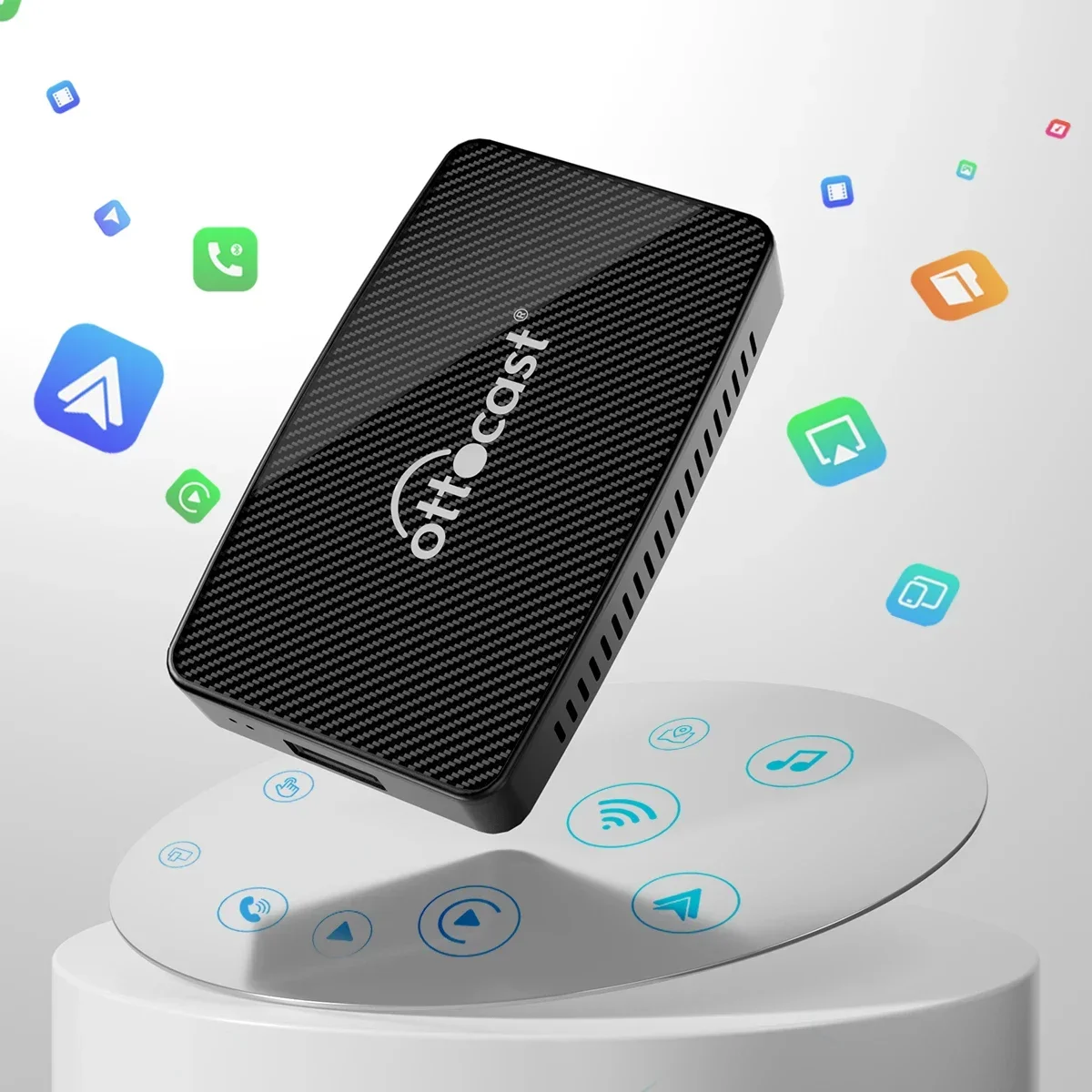 Caja Multimedia Radio de coche CarPlay Android AI Box Adaptador CarPlay inalámbrico Android Auto para Universal