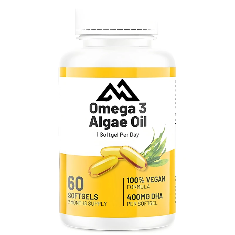 

Omega 3 supplements -60 essential fatty acids from plants, algae, and vegetarian DHA for joint, heart, and immune support