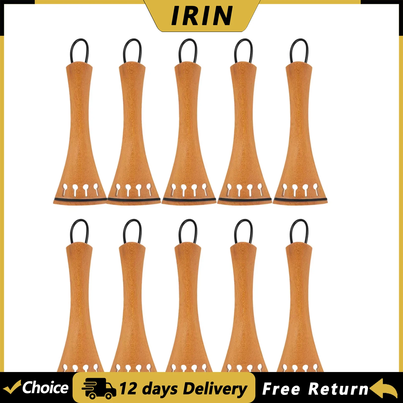 IRIN Violin Tailpiece 3/4 4/4 Jujube Wood String Board Fiddle Tailpiece Solid Wood Violin Replacement Violin Parts Accessories