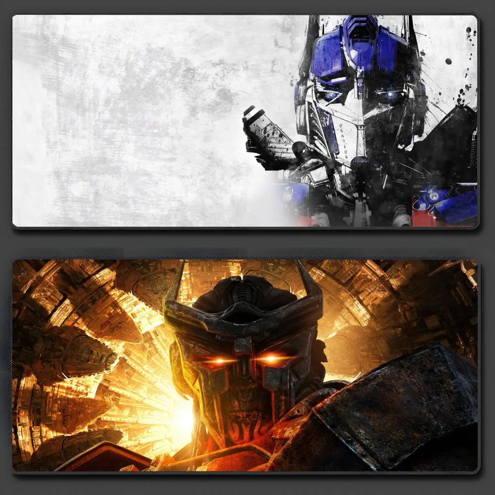 

Крутой коврик для мыши T-Transformers, большой противоскользящий резиновый игровой коврик для мыши, прочный настольный коврик с толстым швом по краям, подходит для офиса и гейминга.