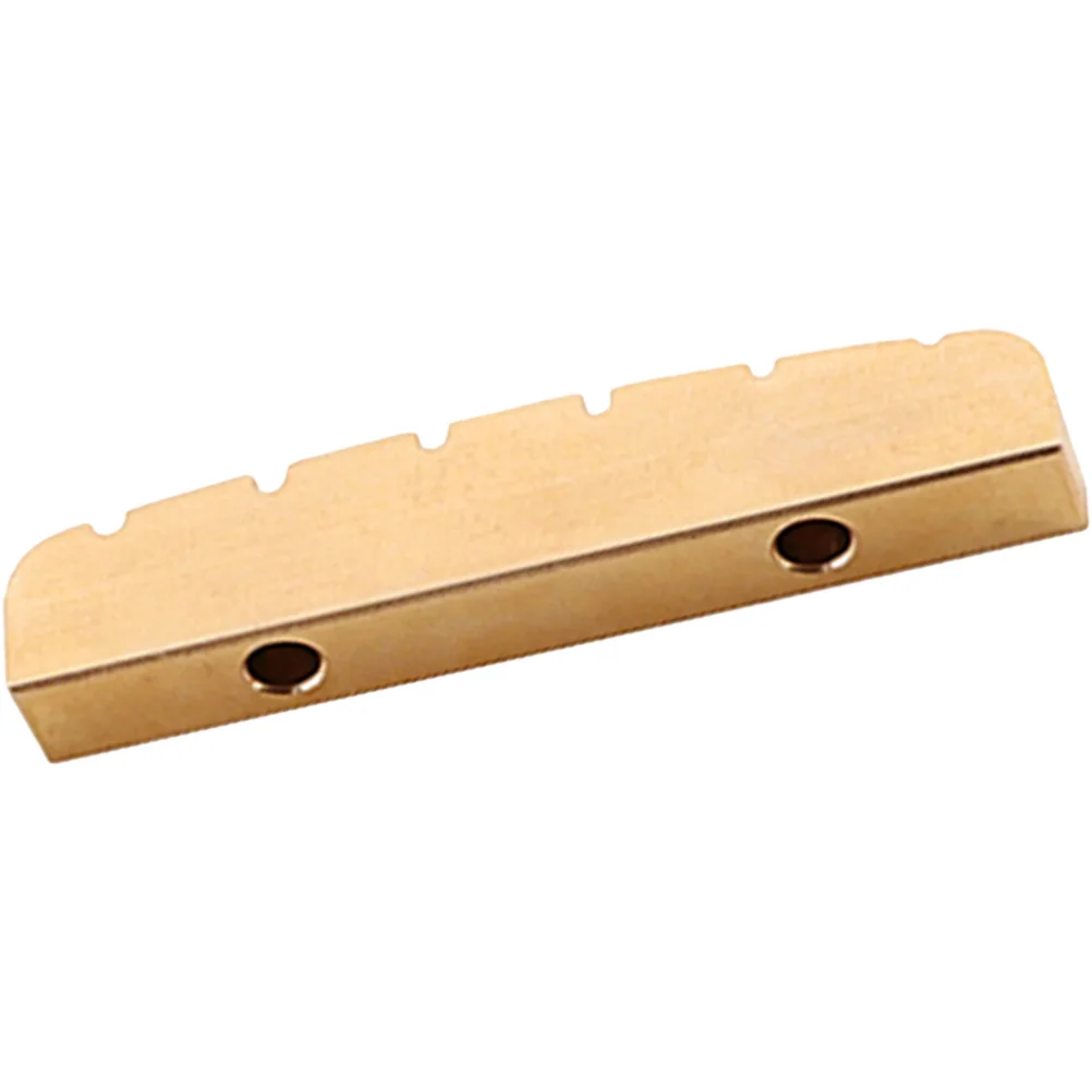 

Electric Guitar Saddle Nut Brass String Instrument Bridge Replacement Upgrade Tone Sustain Clear Melody Slotted Metal Nuts