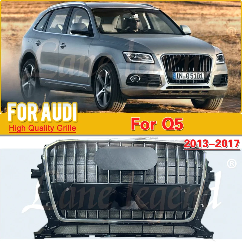 

The original car model For Audi Q5 2013 2014 2015 2016 2017 Grille Auto Accessories with Emblem Bumper Grille Racing Grill