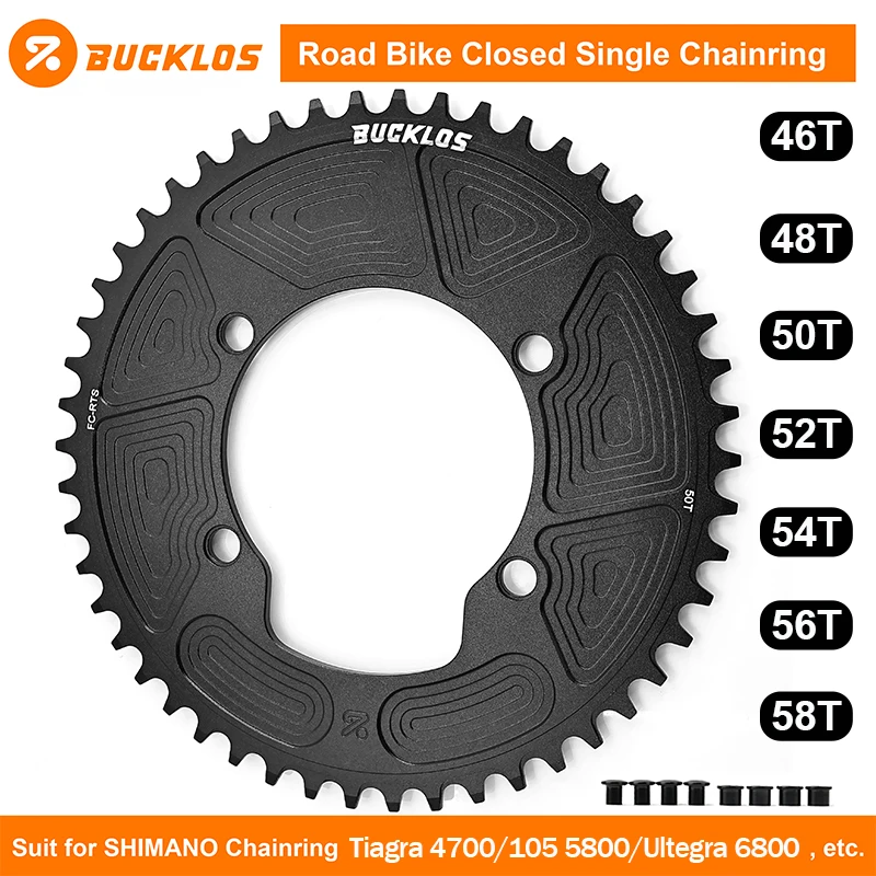 

BUCKLOS 110BCD Chainring for Tiagra 4700/105 5800/Ultegra 6800 Road Bike Chainring Bicycle 110 BCD Chainwheel for SHIMANO 105
