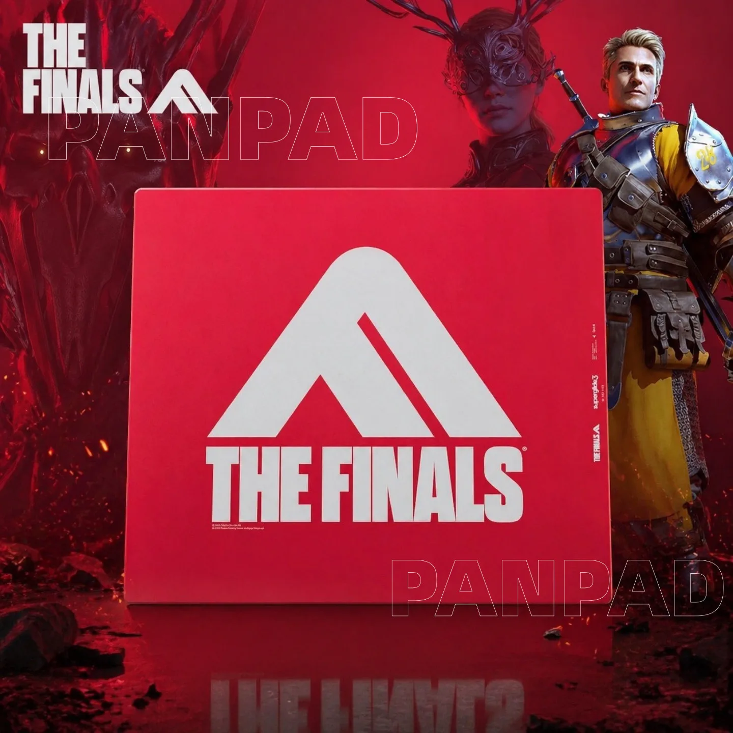 PAN Esports The Finals Glass Gaming Mousepad FPS Both Control And Smooth Mouse Pad For VALORANT TTK APEX CSGO PC Accessories