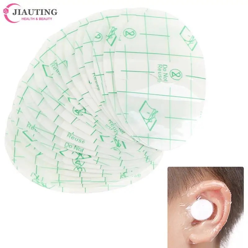 10/20PCS Plastic Waterproof Kids Ear Protector Swimming Cover Caps Salon Hairdressing Dye Shield Protection Shower Cap Tool