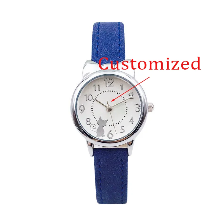 นาฬิกาผู้หญิงน่ารักการ์ตูนนาฬิกานักเรียนสําหรับสาวนาฬิกาอิเล็กทรอนิกส์กันน้ําพร้อมตัวเลือกการปรับแต่ง