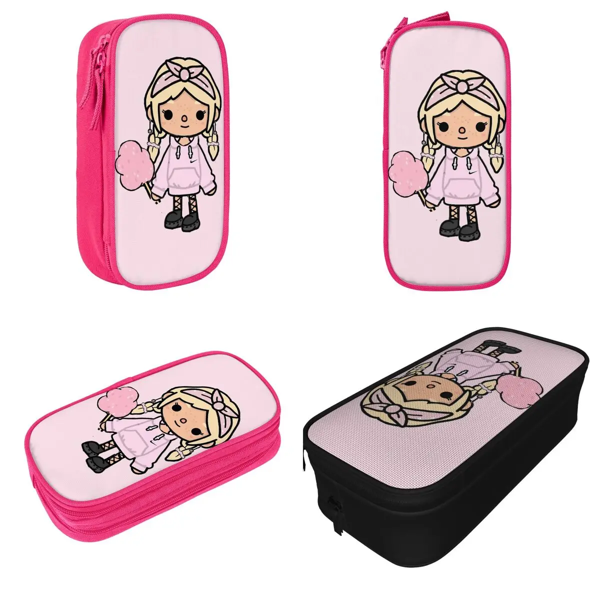 Imagem -02 - Toca Life Box Pencil Case Jogo Bonito Merch Grande Capacidade Bolsa de Escola Presentes Perfeitos