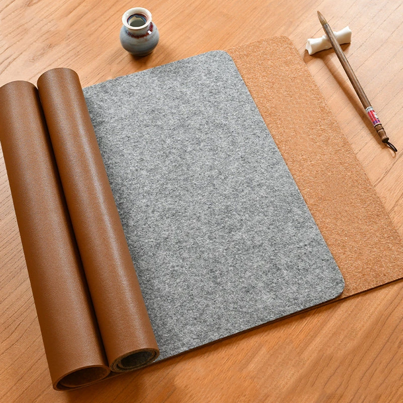 Double Sided Thick Wool Felt Calligraphy Mat Desk Pad Anti Pilling for Writing Painting Art Supply DIY Sewing Writing Accessory