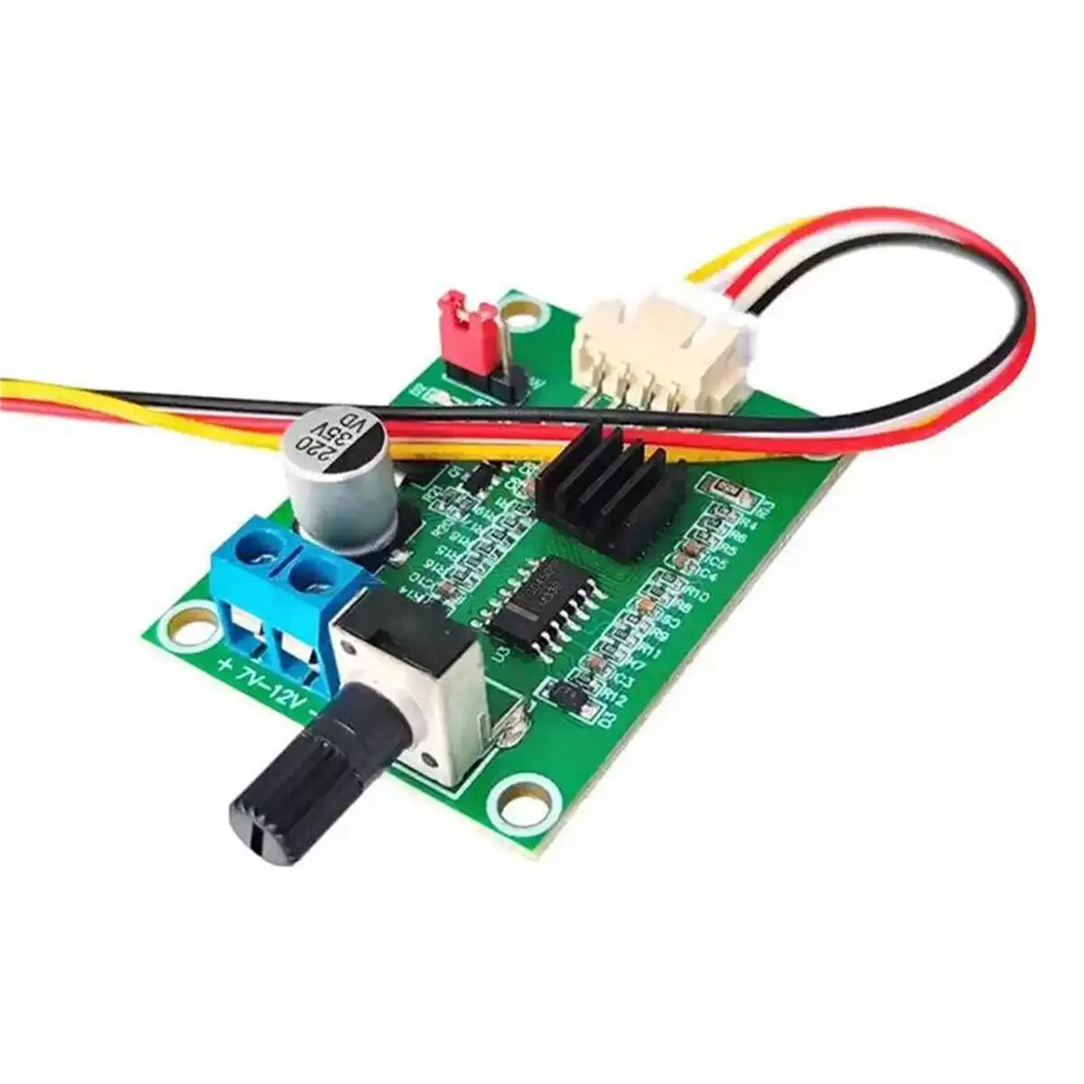 1PCS DC 7-12V Brushless Motor Driver Speed Controller Module, with Voltage Current Overload Protection for DIY Fan Pump