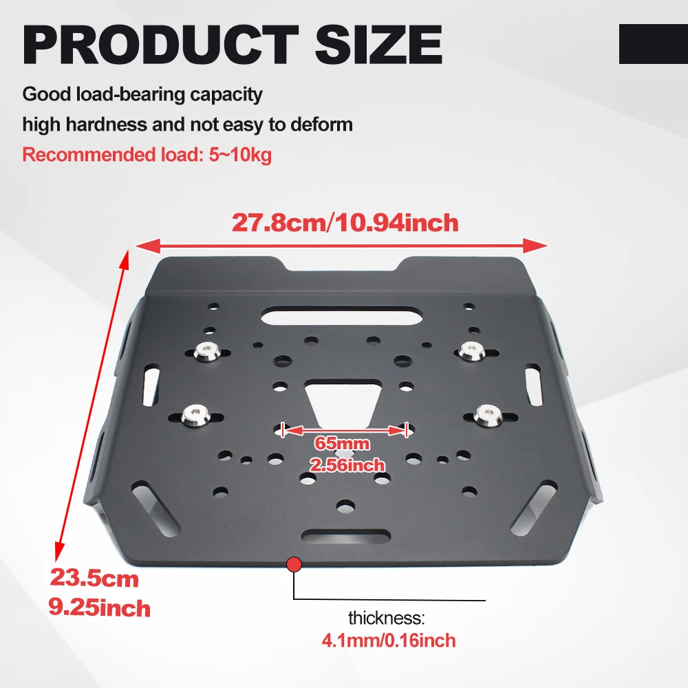 Motorcycle Rear Luggage Rack Carrier Case Top Box Support Holder Bracket Z125 / Z125 Pro 2016 2017 2018 2019-2026 For Kawasaki view 2
