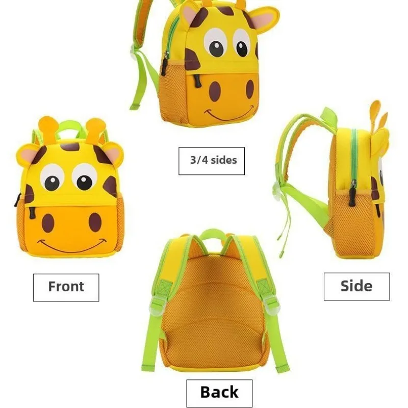 Mochila escolar do jardim de infância meninos e meninas mochila bonito dos desenhos animados anti-perdido pequena mochila das crianças mochila escolar